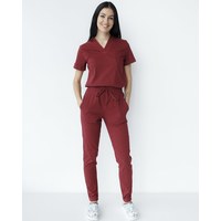 Изображение  Women's medical suit Marseille Marsala s. 40, "WHITE ROBE" 383-326-708, Size: 40, Color: marsala
