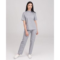 Изображение  Women's medical suit Denver gray s. 42, "WHITE ROBE" 429-328-679, Size: 42, Color: grey
