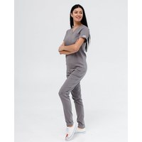 Изображение  Women's medical suit Marseille gray s. 46, "WHITE ROBE" 383-328-708, Size: 46, Color: grey