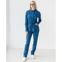 Изображение  Women's medical suit Montana blue s. 44, "WHITE ROBE" 332-412-715, Size: 44, Color: blue