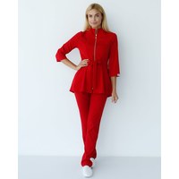 Изображение  Women's medical suit Michelle red s. 50, "WHITE ROBE" 308-339-738, Size: 50, Color: red