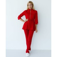 Изображение  Women's medical suit Michelle red s. 42, "WHITE ROBE" 308-339-738, Size: 42, Color: red