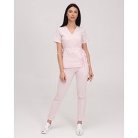 Изображение  Women's medical suit Rio pale pink s. 50, "WHITE ROBE" 135-358-715, Size: 50, Color: нежно-розовый