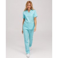 Изображение  Women's medical suit Topaz mint river. 40, "WHITE ROBE" 137-332-705, Size: 40, Color: mint