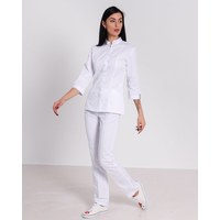 Изображение  Women's medical suit Sakura white s. 52, "WHITE ROBE" 124-324-678, Size: 52, Color: white