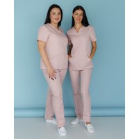 Изображение  Women's medical suit Topaz lilac river. 40, "WHITE ROBE" 137-401-705, Size: 40, Color: lilac