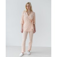 Изображение  Women's medical suit Shanghai peach s. 42, "WHITE ROBE" 139-338-704, Size: 42, Color: peach