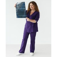 Изображение  Медицинский костюм женский Шанхай фиолетовый р. 48, "БЕЛЫЙ ХАЛАТ" 139-335-704, Размер: 48, Цвет: фиолетовый