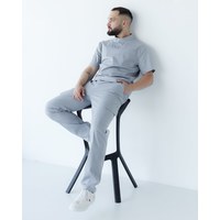Изображение  Medical suit men's Denver gray s. 54, "WHITE ROBE" 404-328-679, Size: 54, Color: grey