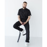 Изображение  Men's medical suit Denver black s. 48, "WHITE ROBE" 404-321-679, Size: 48, Color: black