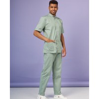 Изображение  Medical suit for men London olive-gray s. 46, "WHITE ROBE" 133-357-679, Size: 46, Color: olive-gray