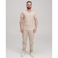 Изображение  Medical suit for men Milan cream river. 54, "WHITE ROBE" 134-460-708, Size: 54, Color: cream