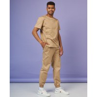 Изображение  Medical suit for men Texas sandy river. 46, "WHITE ROBE" 136-323-677, Size: 46, Color: sand