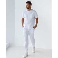 Изображение  Medical suit for men Texas white s. 56, "WHITE ROBE" 136-324-677, Size: 56, Color: white