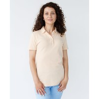 Изображение  Women's medical polo, beige. L, "WHITE ROBE" 147-367-677, Size: L, Color: beige