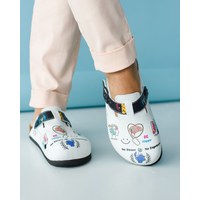 Изображение  Medical footwear orthopedic clogs BE HAPPY s. 40, "WHITE ROBE" 176-456-566, Size: 40, Color: be happy