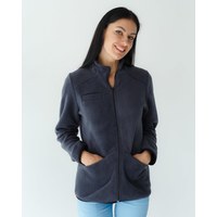 Изображение  Women's fleece medical jacket Dakota dark gray s. 2XL, "WHITE ROBE" 406-408-842, Size: 2XL, Color: dark grey