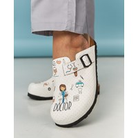 Изображение  Medical footwear orthopedic clogs DOCTOR WOMAN s. 38, "WHITE ROBE" 176-324-574, Size: 38, Color: doctor woman