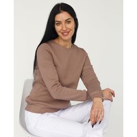Изображение  Medical insulated sweatshirt for women Alaska dark beige s. L, "WHITE ROBE" 364-435-842, Size: L, Color: dark beige