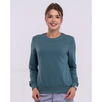 Изображение  Medical sweatshirt New York women's dark olive s. XL, "WHITE ROBE" 359-483-730, Size: XL, Color: dark olive