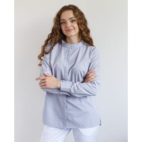 Изображение  Women's medical shirt Stefania light gray s. 54, "WHITE ROBE" 402-419-821, Size: 54, Color: light gray