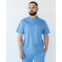 Зображення  Медична сорочка чоловіча Денвер блакитна р. 48, "БІЛИЙ ХАЛАТ" 427-333-679, Розмір: 48, Колір: блакитний
