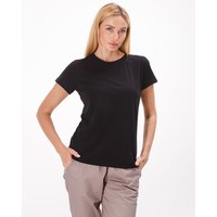 Изображение  Medical classic T-shirt for women, black. 3XL, "WHITE ROBE" 443-321-730, Size: 3XL, Color: black