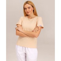 Изображение  Medical women's T-shirt Modern light beige s. XL, "WHITE ROBE" 434-494-691, Size: XL, Color: light beige