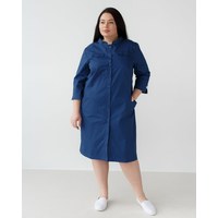 Изображение  Women's medical gown Valerie blue +SIZE s. 50, "WHITE ROBE" 156-322-677, Size: 50, Color: blue