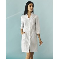 Изображение  Women's medical gown Elizabeth white s. 48, "WHITE ROBE" 416-324-679, Size: 48, Color: white