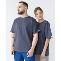 Изображение  Unisex medical T-shirt graphite s. XS, "WHITE ROBE" 453-503-730, Size: XS, Color: graphite