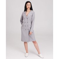 Изображение  Women's medical gown Monika gray s. 48, "WHITE ROBE" 356-328-677, Size: 48, Color: grey