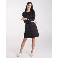 Изображение  Women's medical gown Jacqueline black s. 40, "WHITE ROBE" 391-321-677, Size: 40, Color: black