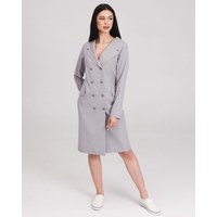 Изображение  Women's medical gown Monika gray s. 40, "WHITE ROBE" 356-328-677, Size: 40, Color: grey