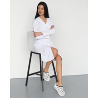 Изображение  Women's medical gown Monika white s. 52, "WHITE ROBE" 356-324-677, Size: 52, Color: white