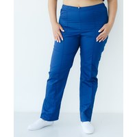 Изображение  Women's medical trousers blue +SIZE s. 56, "WHITE ROBE" 387-322-758, Size: 56, Color: blue