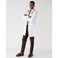 Изображение  Medical robe for men Kyiv white river. 50, "WHITE ROBE" 403-324-677, Size: 50, Color: white