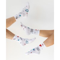 Изображение  Medical socks with Hospital print. 36-40, "WHITE ROBE" 143-324-872, Size: 36-40, Color: white