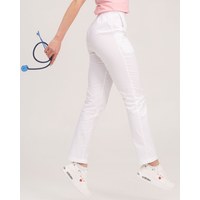 Изображение  Women's medical trousers Toronto white s. 48, "WHITE ROBE" 390-324-708, Size: 48, Color: white