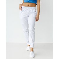 Изображение  Medical pants women's joggers white s. 50, "WHITE ROBE" 303-324-730, Size: 50, Color: white