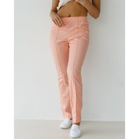 Изображение  Women's medical trousers, peach s. 54, "WHITE ROBE" 163-338-726, Size: 54, Color: peach