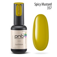 Изображение  Nail gel polish PNB 357 Spicy Mustard, 8 ml