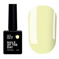 Изображение  Nails Of The Day Let's Amsterdam Cover Base №09 (светло-желтый), 10 мл, Объем (мл, г): 10, Цвет №: 09