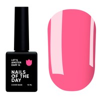 Изображение  Nails Of The Day Let's Amsterdam Cover Base #16 (pink), 10 ml, Volume (ml, g): 10, Color No.: 16