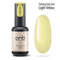 Изображение  Гель полимеризованный PNB Strong Iron Gel Light Yellow, 8 мл, Объем (мл, г): 8, Цвет №: Light Yellow