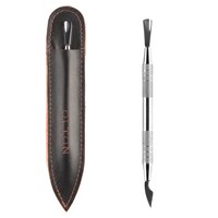 Изображение  Manicure spatula Olton (rounded spatula-hatchet) in a leather case