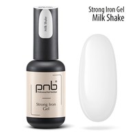 Зображення  Гель полімеризований PNB Strong Iron Gel Milk Shake, 8 мл, Об'єм (мл, г): 8, Цвет №: Milk Shake