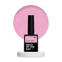 Изображение  Nails Of The Day Bottle gel shimmer №05 - ultra-strong purple gel with silver shimmer, 10 ml, Volume (ml, g): 10, Color No.: 5