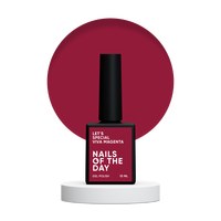 Изображение  Nails Of The Day Let's special Viva Magenta – cranberry gel nail polish covering in one sphere, 10 ml, Volume (ml, g): 10, Color No.: Viva Magenta
