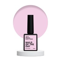 Изображение  Nails Of The Day Let's special Dusty Rose – особый бдительно-розовый гель-лак для ногтей, перекрывается в один слой, 10 мл, Объем (мл, г): 10, Цвет №: Dusty Rose